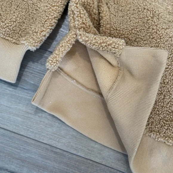 JoyLab Sherpa Jacket/Pullover in Camel - Picture 11 of 14